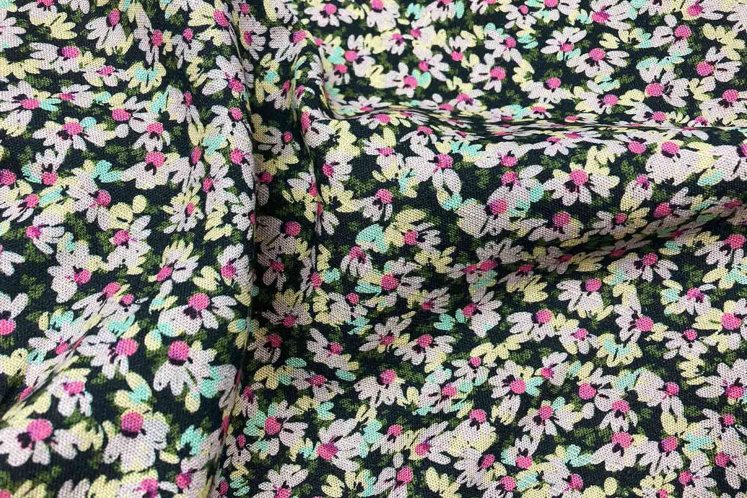 Leinen kleine Musterung Blumen