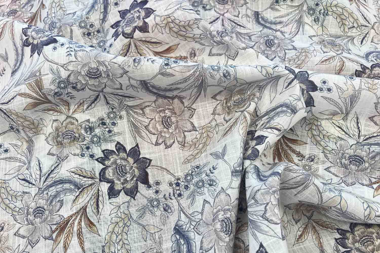 feine Leinen verspielte Blumen